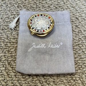Judith Leiber oval pill box